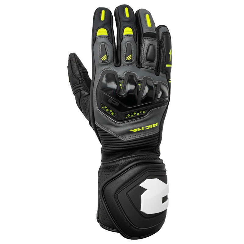 RICHA STRADALE GLOVES GREY/YELLOW FLUO L 1105100085-206RL000