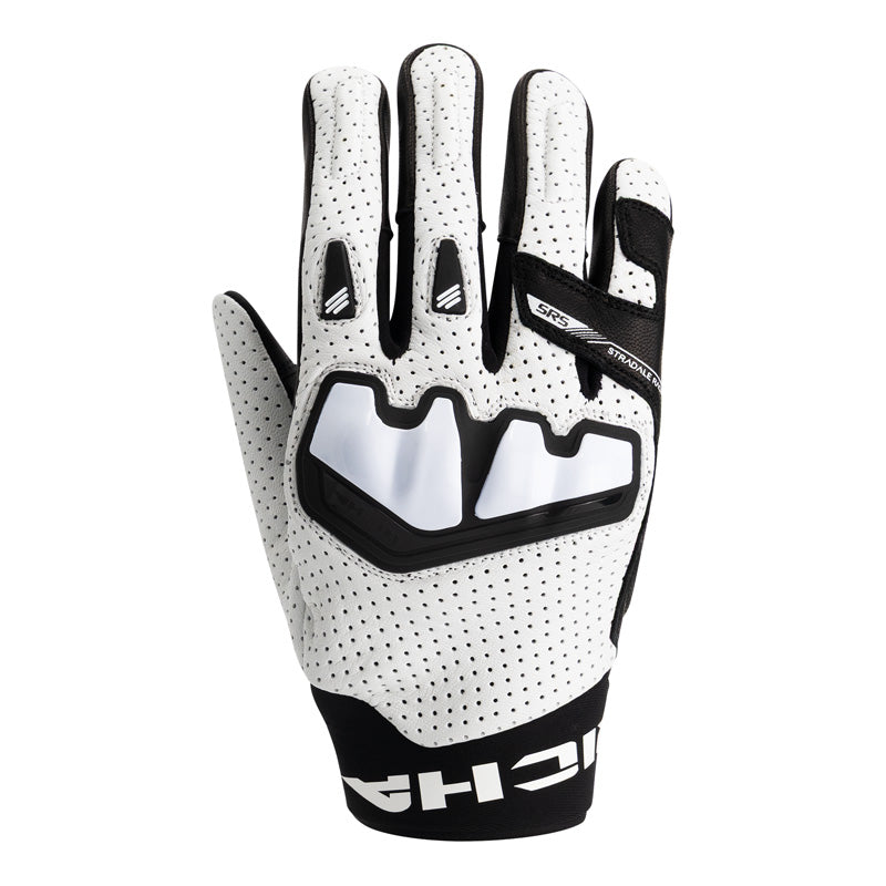 RICHA STRADALE AP-X LEATHER GLOVES BLACK/WHITE L 1105100121-120RL000