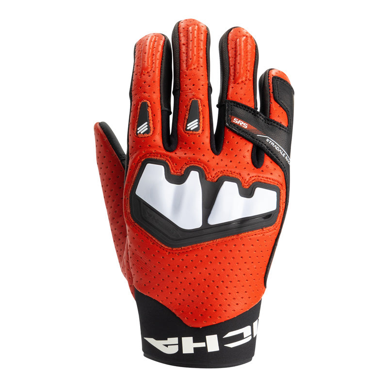 RICHA STRADALE AP-X LEATHER GLOVES BLACK/RED L 1105100121-130RL000