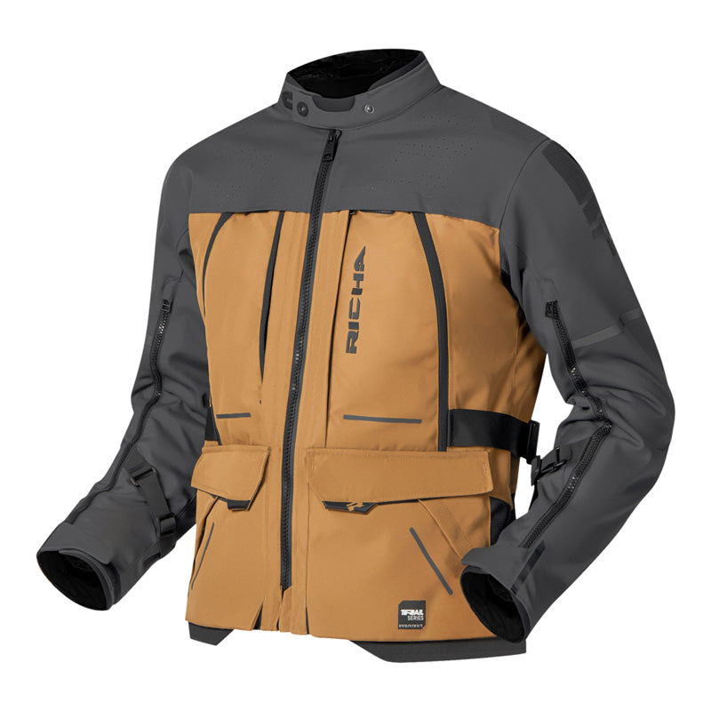 RICHA INFINITY 3 ADVENTURE JACKET BROWN/GREY L 1102100088-922RL000