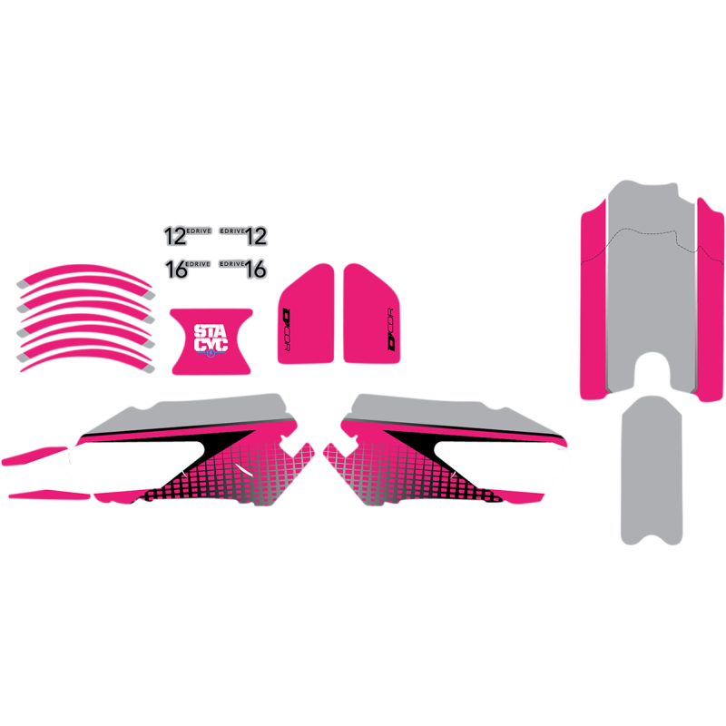 D'COR VISUALS GRAPHIC KIT STACYC PINK 10-80-203