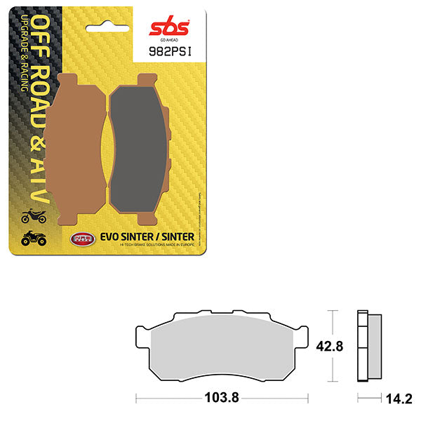 SBS EVO SINTER BRAKE PAD  6450982100