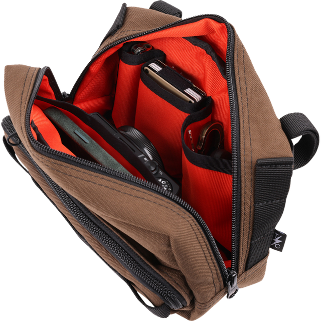 THRASHIN SUPPLY CO. BAG HANDLEBAR TSC PLUS BROWN THB-0009