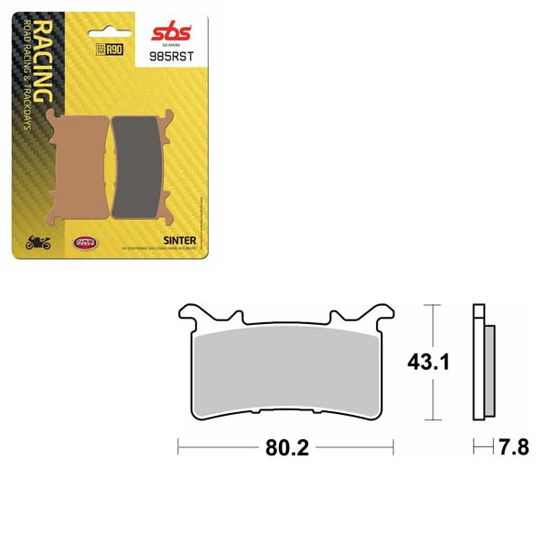 SBS ROAD RACING & TRACKDAYS SINTER BRAKE PAD  6470985100