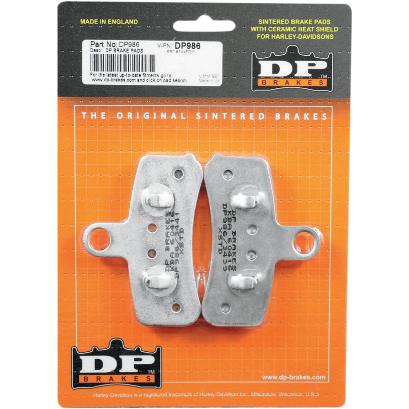 DP BRAKES DP986 STANDARD COMPOUND BRAKE PAD SET DP986