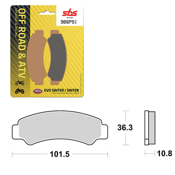 SBS EVO SINTER BRAKE PAD  6450986100