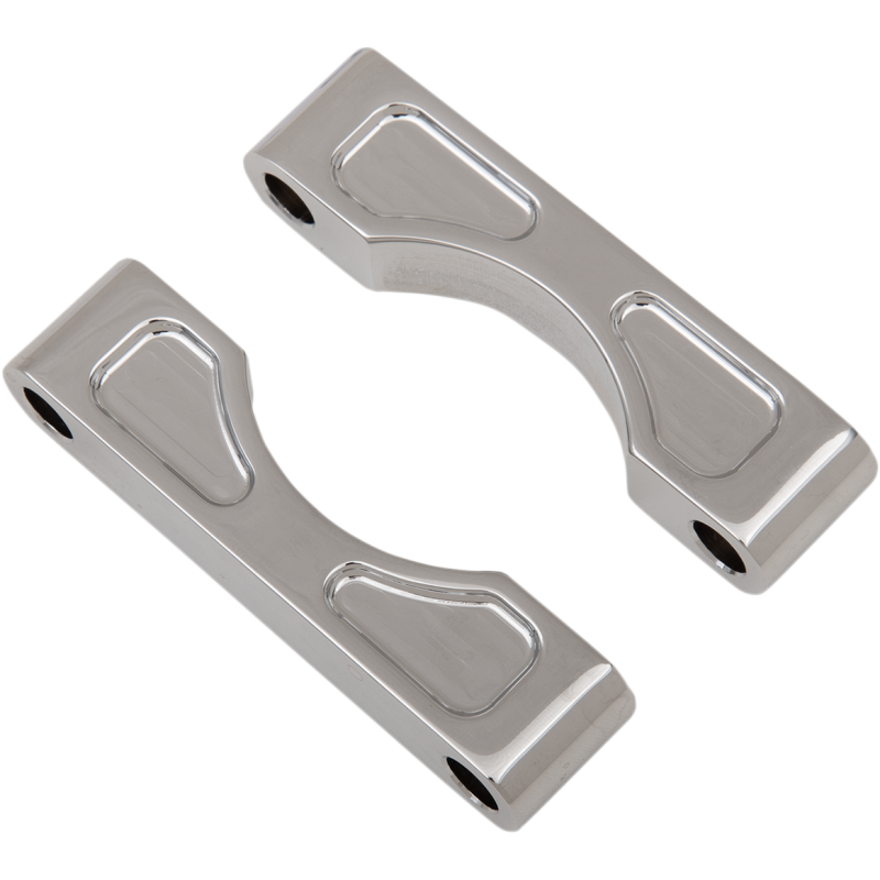 KLOCK WERKS 83-13 FLHT 16/18 CHR FRT FENDER BLOCKS KWFS-01-0103-C