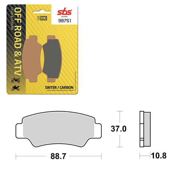 SBS ATV/UTV SINTER BRAKE PAD  6240987100