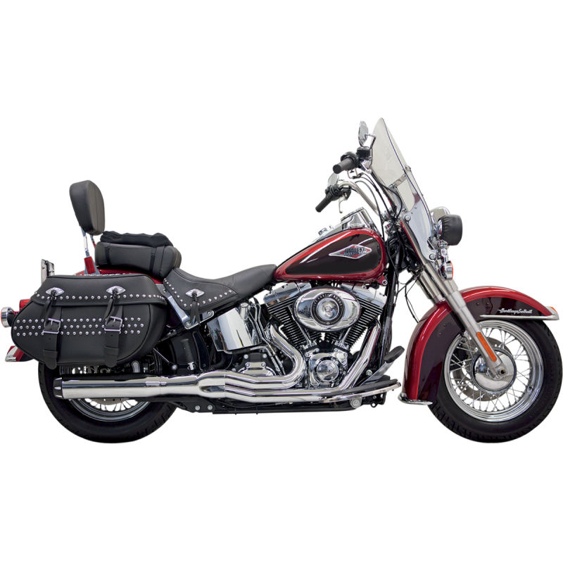 BASSANI XHAUST 86-17 SOFTAIL B1 POWER 2:1 FS CHROME 1S18R