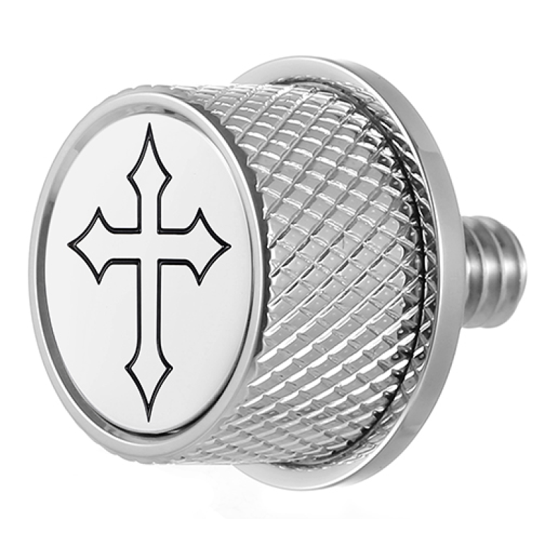 FIGURATI DESIGNS SEAT SCREW SILVER WITH 3M CROSS INSERT FD41-SEAT_SCREW-SS