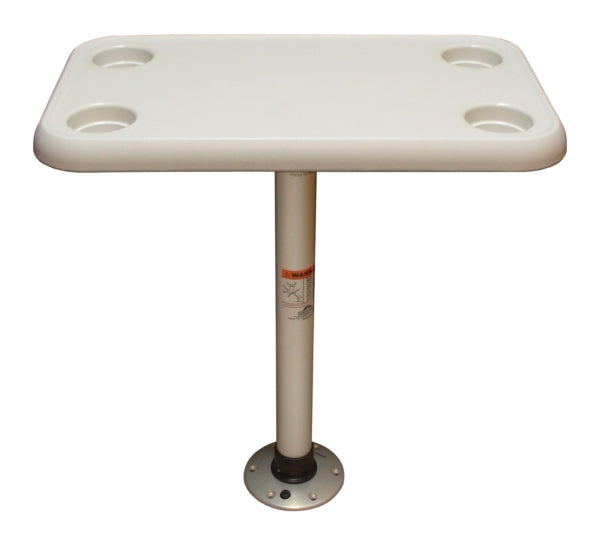 SPRINGFIELD TABLE THREAD-LOCK RECT KIT 16 X 28" WH 1690107