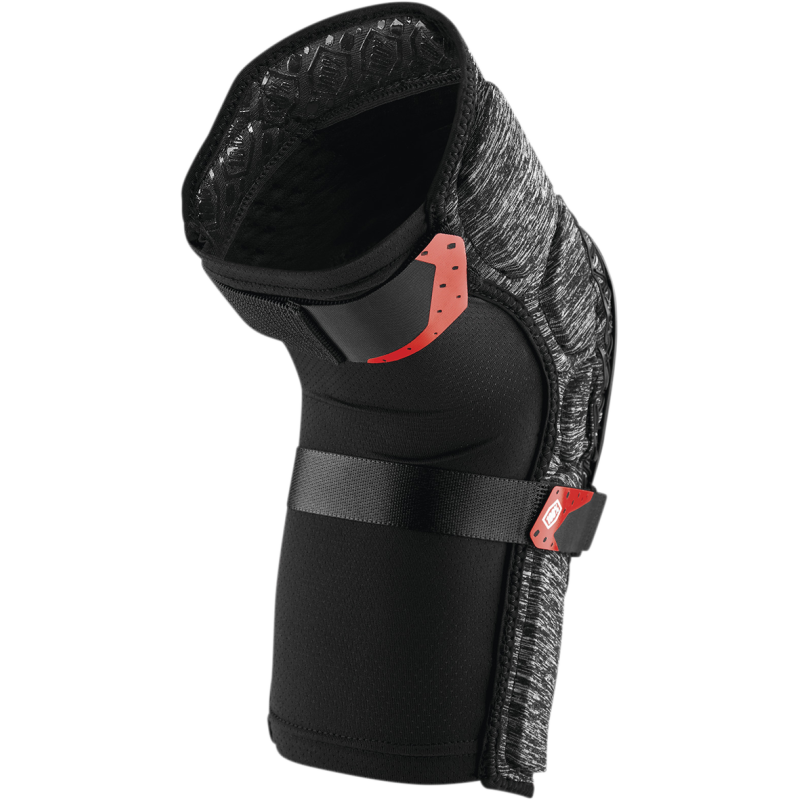 100% SURPASS KNEE GUARDS GREY HEATHER/BLACK SM 70009-00005