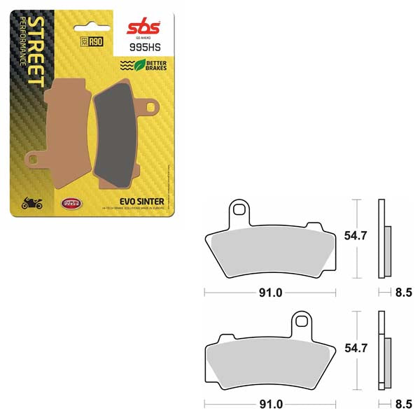 SBS PERFORMANCE HS SINTER BRAKE PAD  6250995100