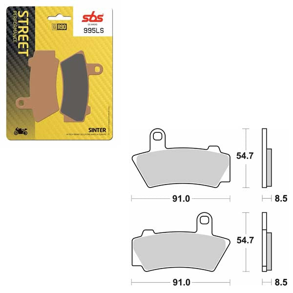SBS PERFORMANCE LS SINTER BRAKE PAD  6260995100