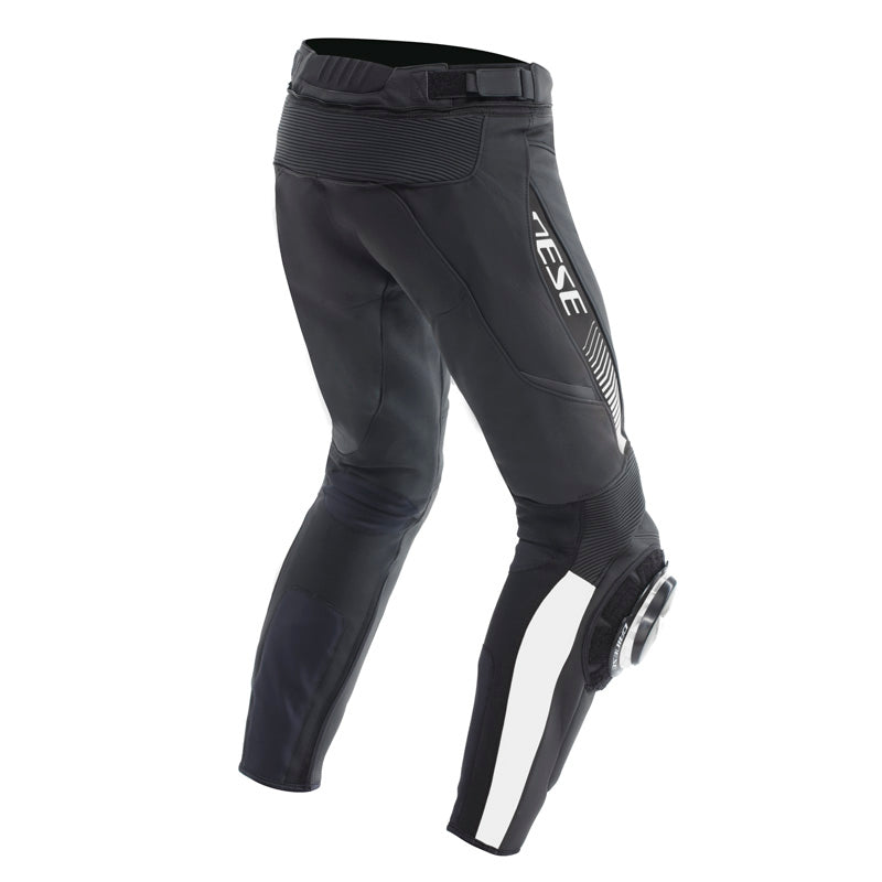 DAINESE SUPER SPEED LEATHER PANTS - BLACK/WHITE (46) 15500001-622-46