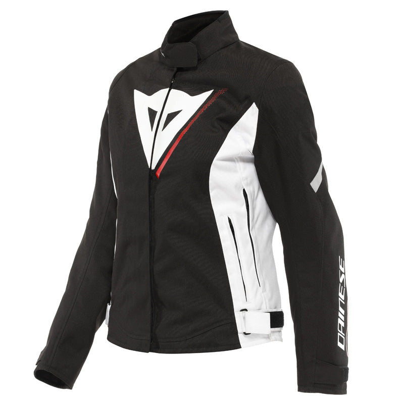 DAINESE VELOCE LADY D-DRY JKT BLACK/WHITE/LAVA-RED 48 2654631-A66-48
