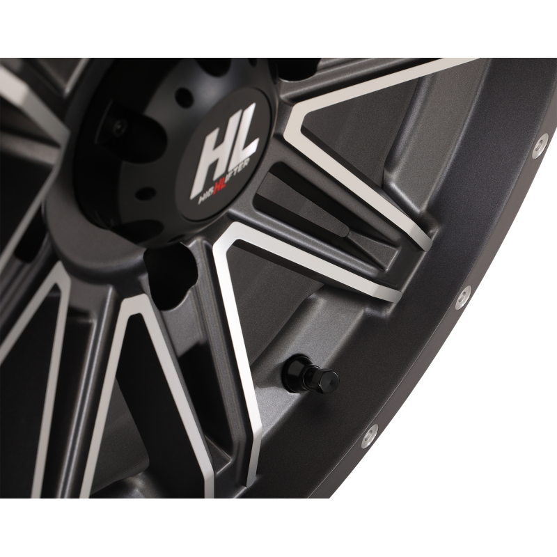 HIGHLIFTER HL22 ALLOY 14X7 4/156 4+3 (+10MM) GLOSS BLACK MACHINED W1 14HL22-1156