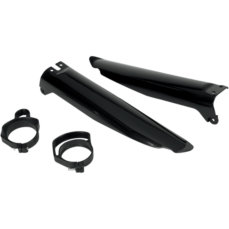 UFO KX125-500 96-03 FORK SLIDER PRTCTRS BLCK KA03704-001