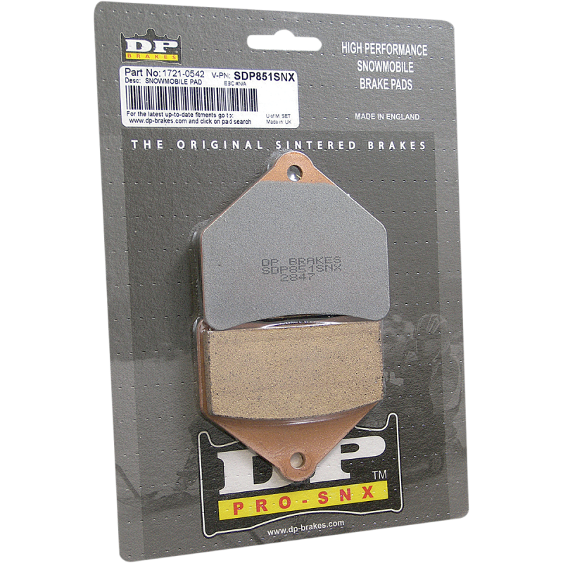 DP BRAKES SDP512SNX SNOW HH COMPOUND BRAKE PAD SET SDP512SNX