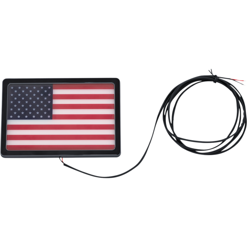 KURYAKYN FREEDOM FLAG L.E.D. L.E.D. LIGHT KIT, 4" X 6", BLACK PN 2892 KUR2892
