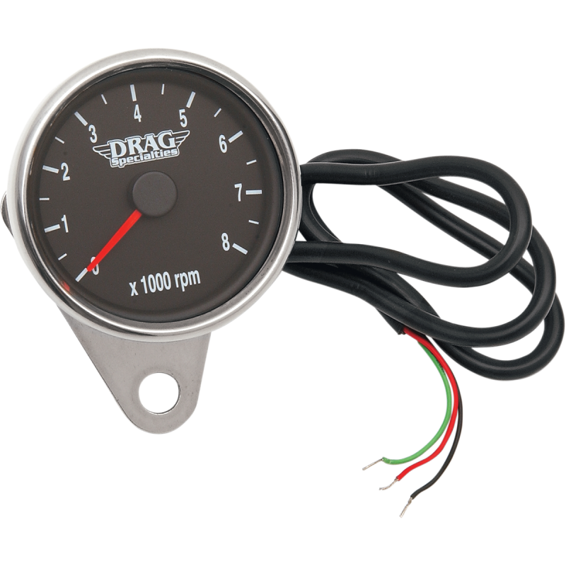 DRAG SPECIALTIES BLACK FACE MINI TACHOMETER 2211-0031
