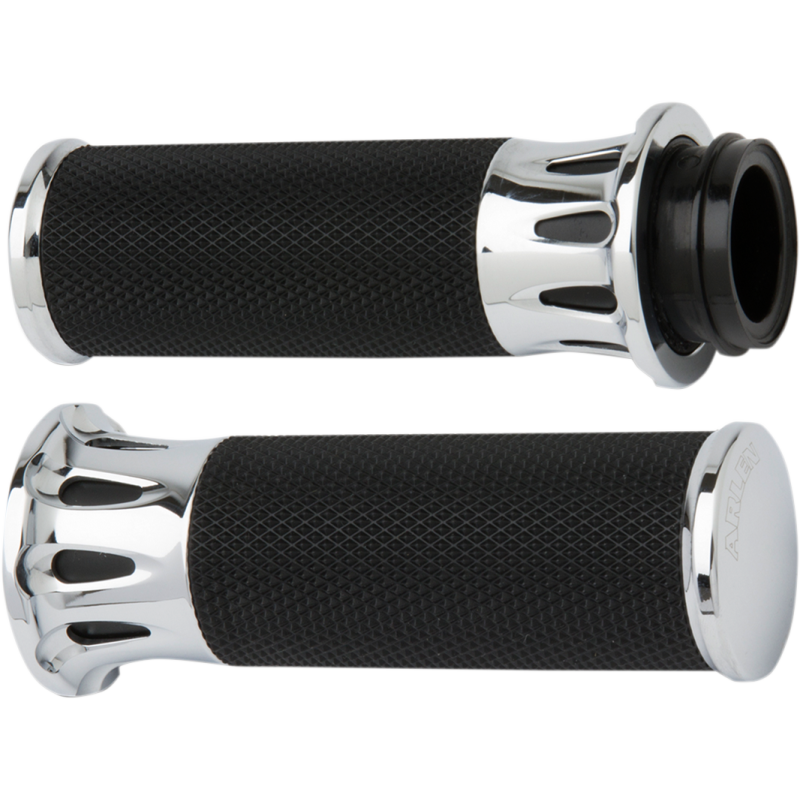 ARLEN NESS GRIPS DC H-D FBW LONG CHR 07-318
