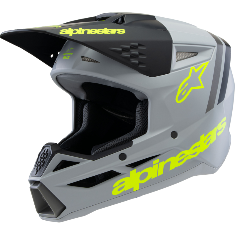ALPINESTARS HELMET SM3 YTH RADIUM G/B/Y L ECE06 8301925-9510-YL