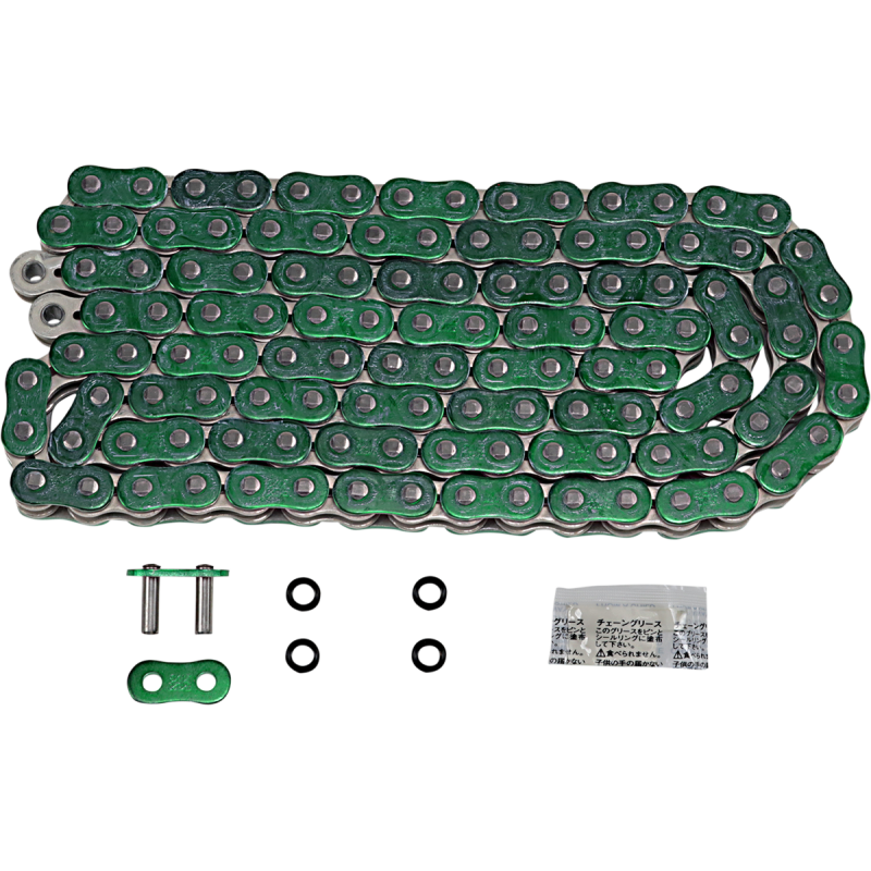 EK CHAIN 520ZVX3 X 120 LINK METALLIC GREEN 520ZVX3-120AN