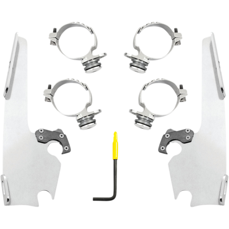 MEMPHIS SHADES HD FATS/SLIM WINDSHIELD TRIGGER-LOCK COMPLETE MOUNT KIT MEK2054