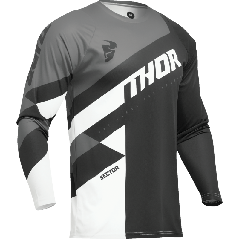 THOR JRSY SECTOR CHKR BK/GY 2X 2910-7584