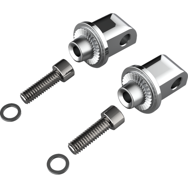 CIRO LLC PASSENGER PEG ADAPTERS FOR INDIAN - CHROME 60020