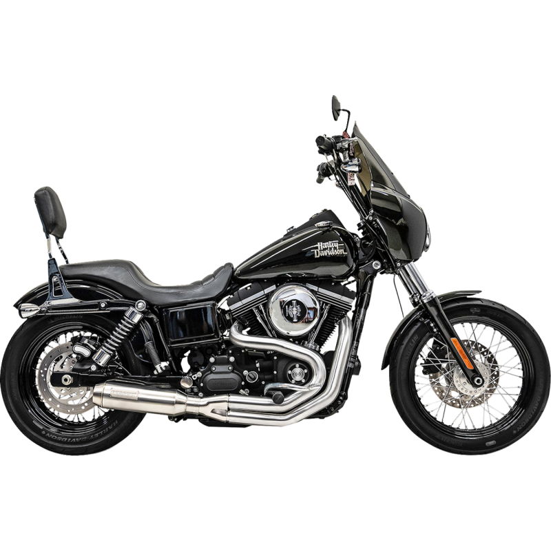 BASSANI XHAUST 2-INTO-1 MID-LENGTH SUPER BIKE EXHAUST - STAINLESS STEEL 1D4SS
