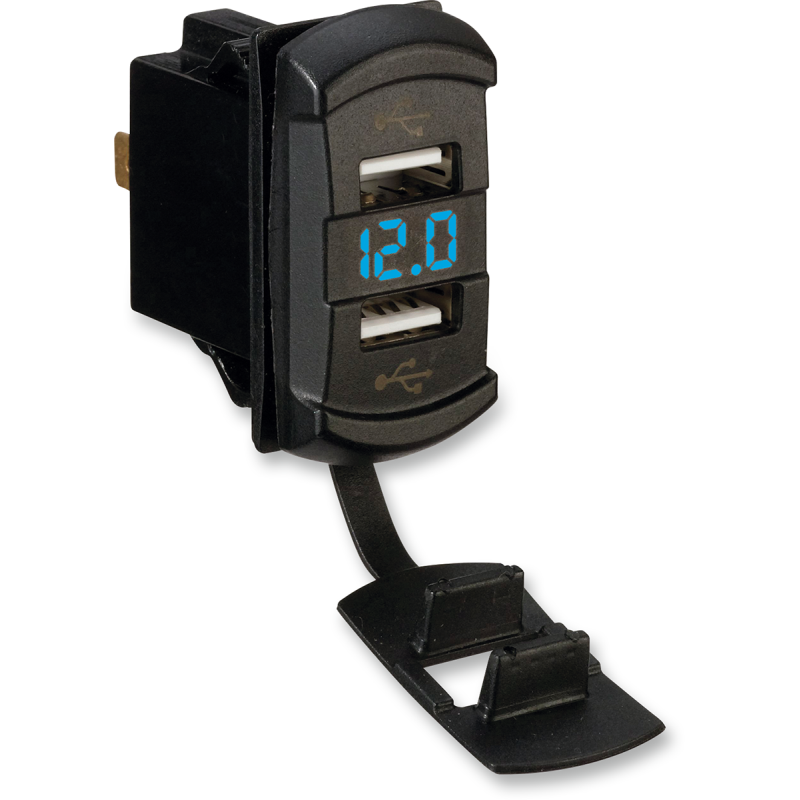 MOOSE UTILITY DIVISION VOLTMETER WITH DUAL USB CHARGE PORTS USB-DVM