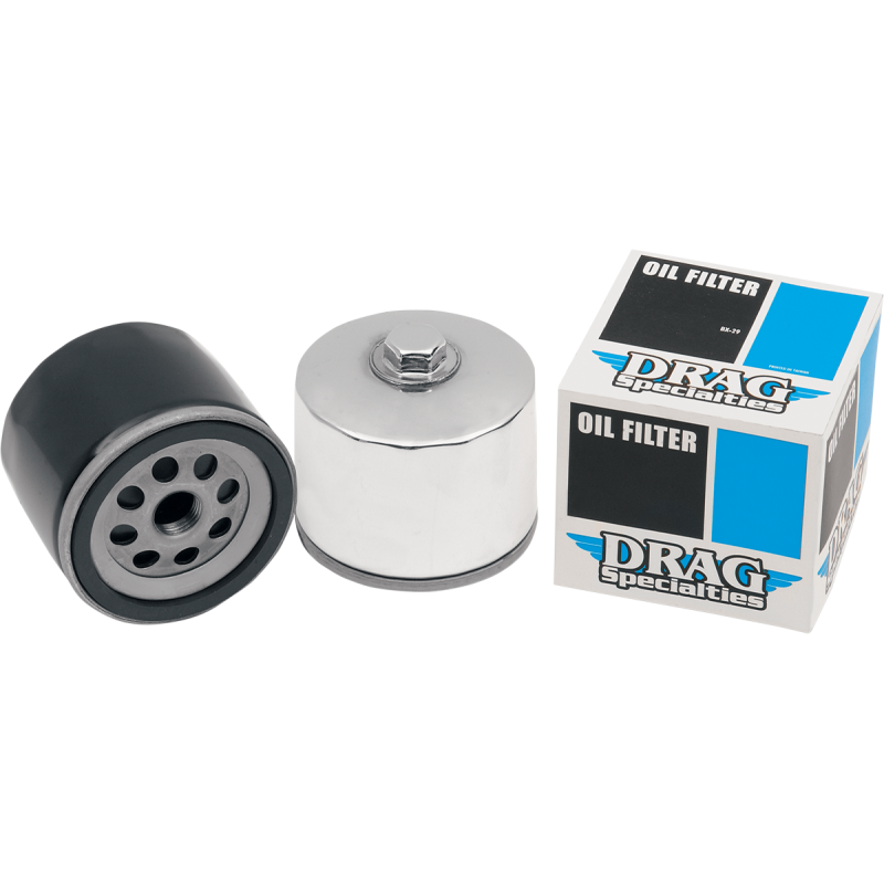 DRAG SPECIALTIES 82-86 B/TWIN& 80-84XL BLACK OIL FILTER DS275206