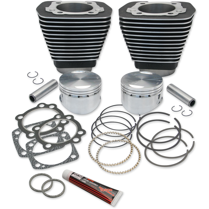 S&S CYCLE CYLINDER,KIT,3-5/8" BORE,5.565",4-5/8" STROKE,92-1930,WBLACK 91-7702