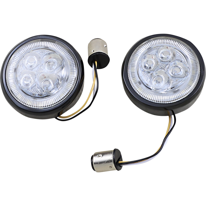 CIRO LLC LIGHT FANG FRT SIGNAL INSERTS 1157 BLK PR 45420