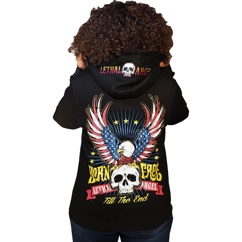 LETHAL THREAT HOODY WM ZIP BRNFRE BK SM HD84072S