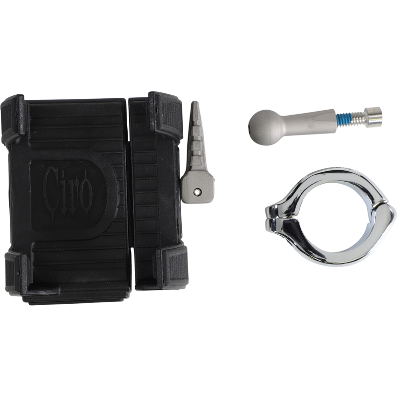 CIRO LLC SMARTPHONE/GPS HOLDER WO CHRGR H/BAR MNT CHR 50314
