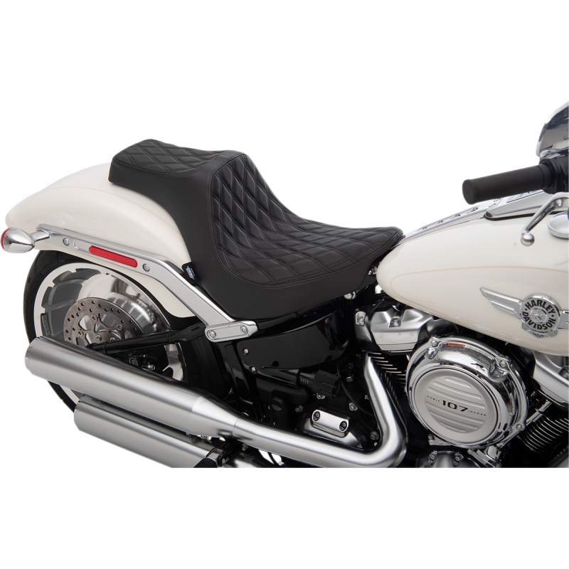 DRAG SPECIALTIES SEAT PRED III DIA BLK VNL 0802-1188