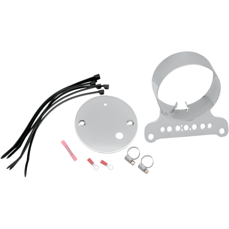 DRAG SPECIALTIES 95-11 XL883 SINGLE GAUGE BRACKET CHR 2210-0199