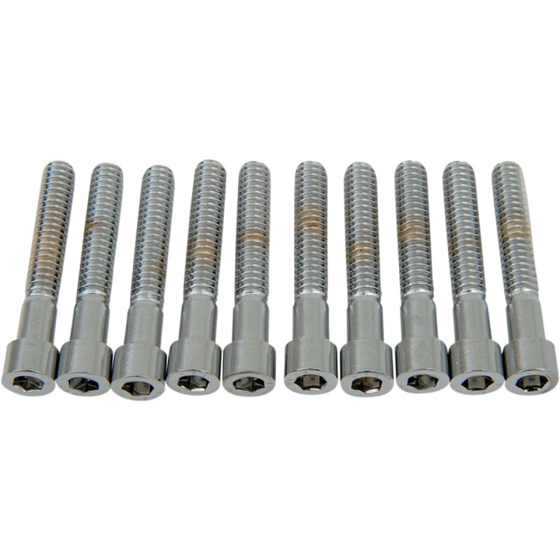 DRAG SPECIALTIES 1/4-20*1-1/2 SMOOTH ALLEN BLTS(10)CY-CHRM MPB183S