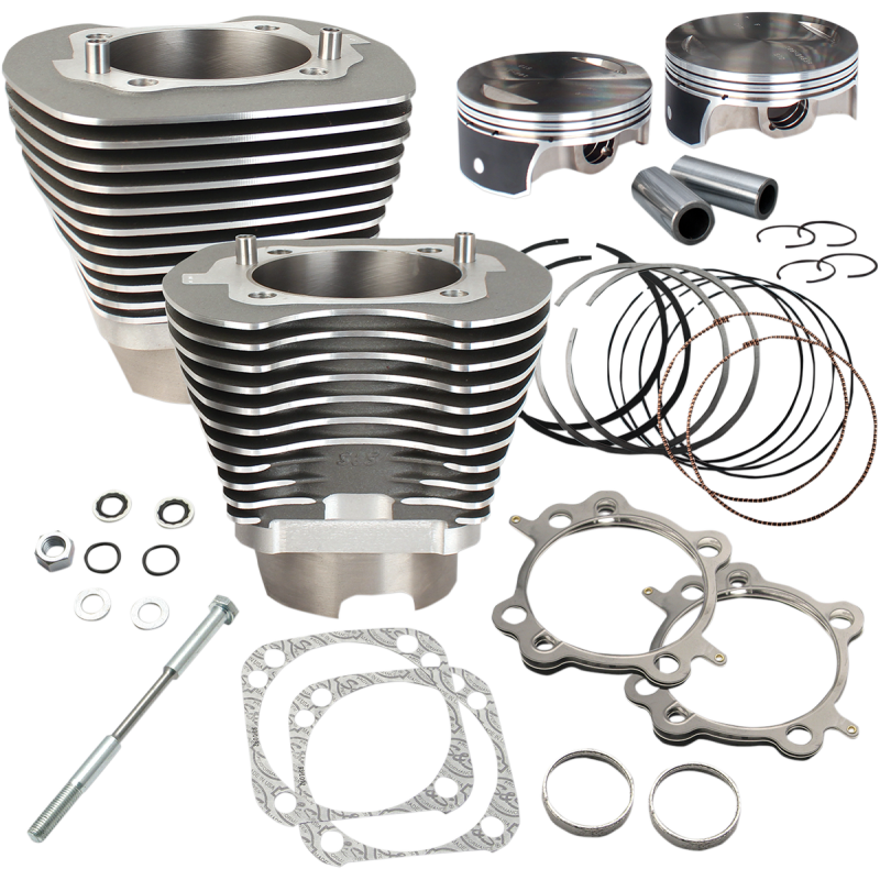 S&S CYCLE CYLINDER KIT 117"TC GRAY 07-17 910-0474