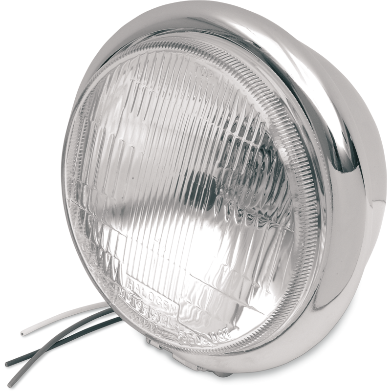 DRAG SPECIALTIES 5-3/4" BOTT MNT HEADLIGHT W/ H-4 BULB DS-280035