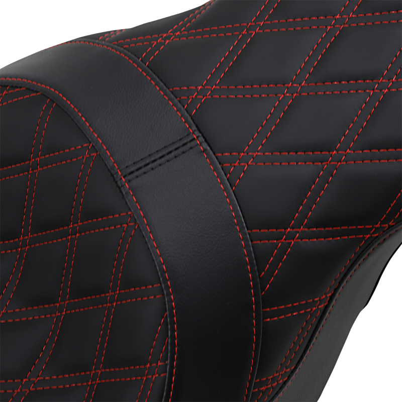 DRAG SPECIALTIES SEATS SEAT 2UP FRWD PRED DD RED 0801-1267