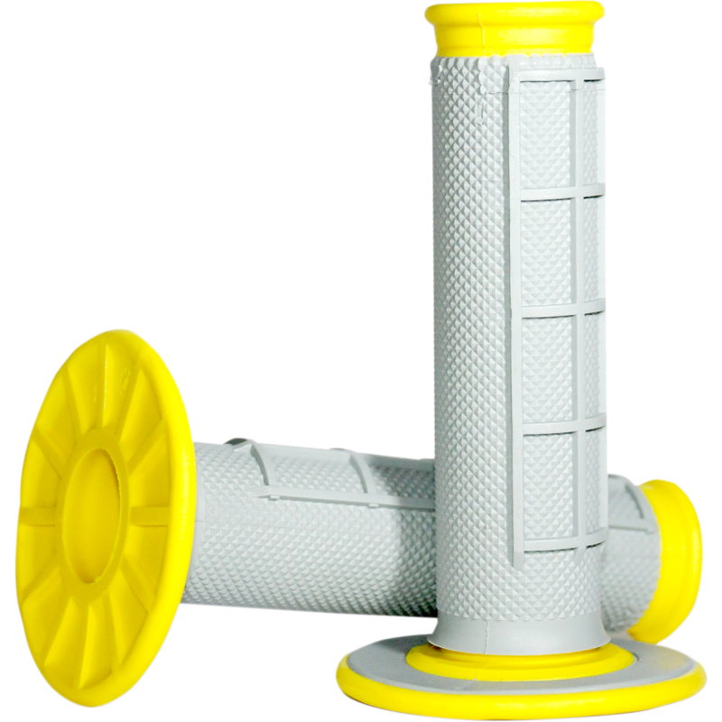 RENTHAL DUAL COMPOUND DIAMOND WAFFLE GRIPS YELLOW G192