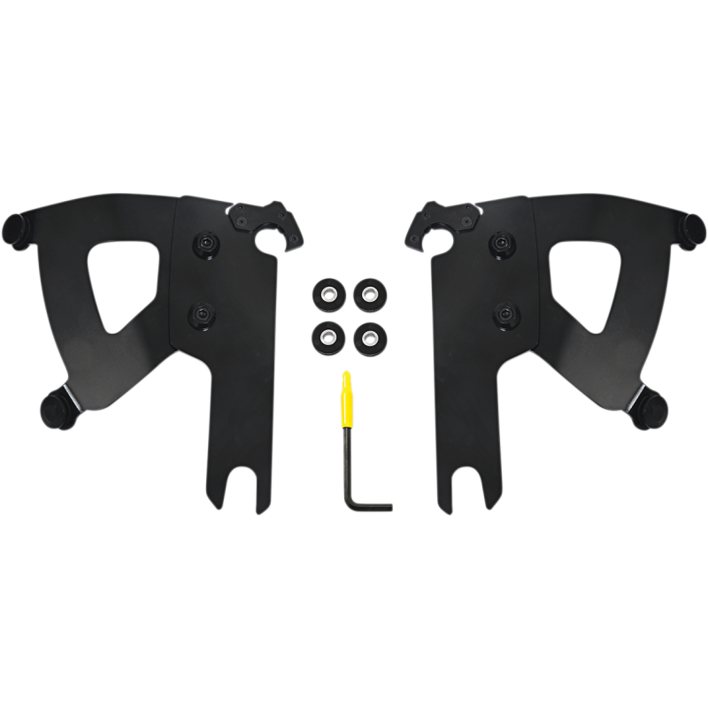 MEMPHIS SHADES HD MNT KIT RD WARR FLHR BLK MEB2039