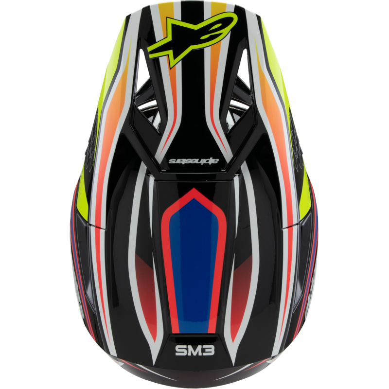ALPINESTARS HELMETSM3 YTH WURX B/Y/BL/R L ECE06 8302125-1574-YL
