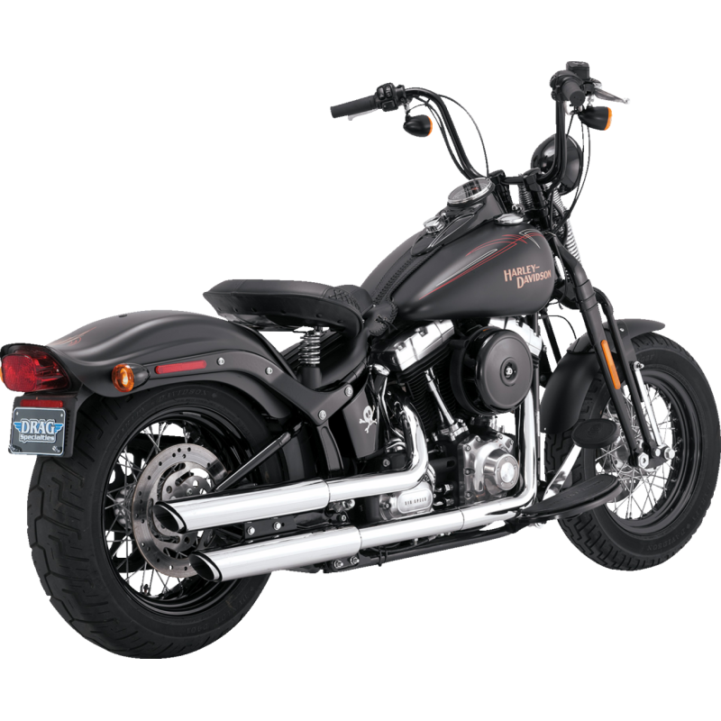 VANCE & HINES MUFFLERS 3" TWIN SLASH CHROME DLX CRSBNS SLM 16842