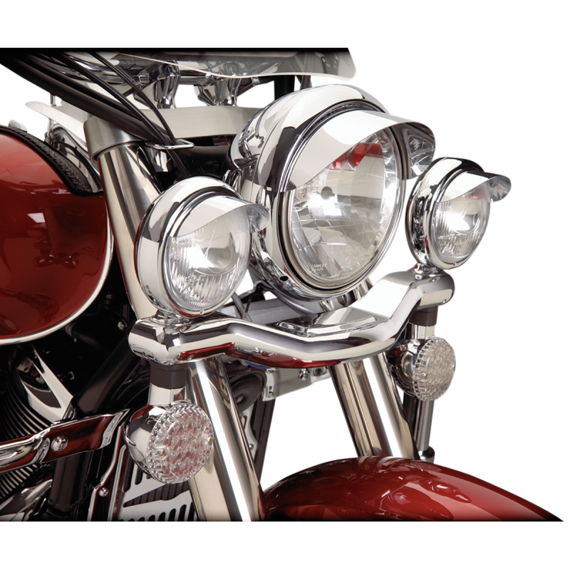 SHOW CHROME 4 1/2" CHROME LIGHT VISOR PR 1-229