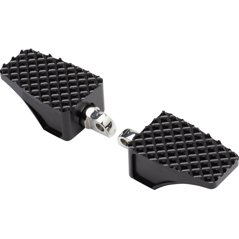 LA CHOPPERS FOOTPEGS PERF MALE BLK LA-P100-00B